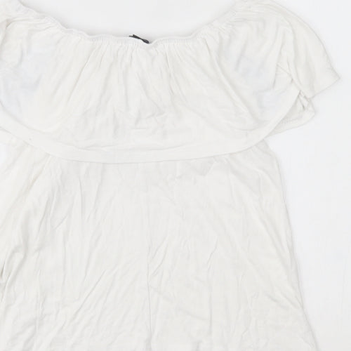 Primark Womens White   Basic Blouse Size 6
