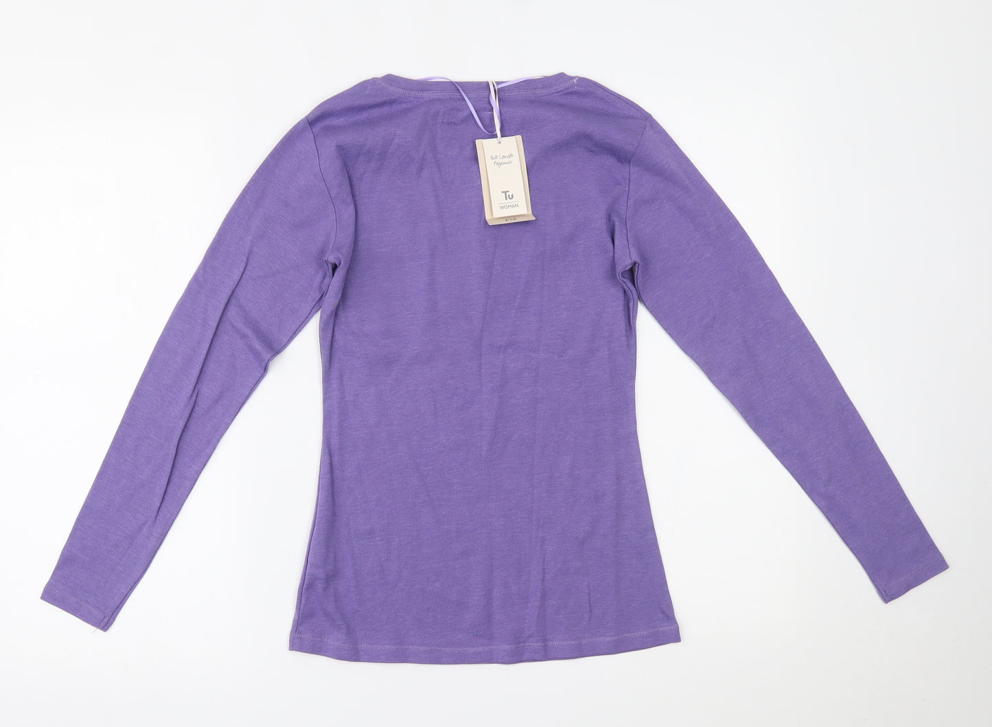 TU Womens Purple   Top Pyjama Top Size 8