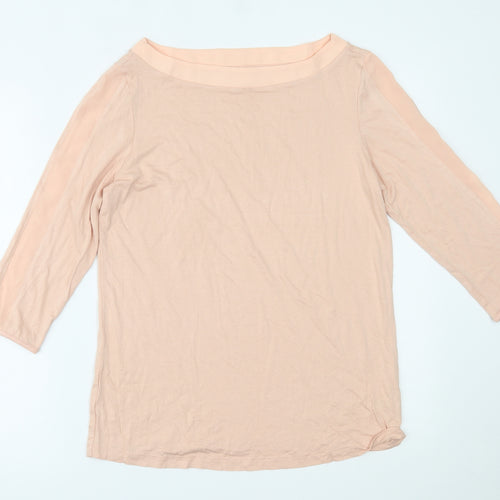 Preworn Womens Pink   Basic Blouse Size 14