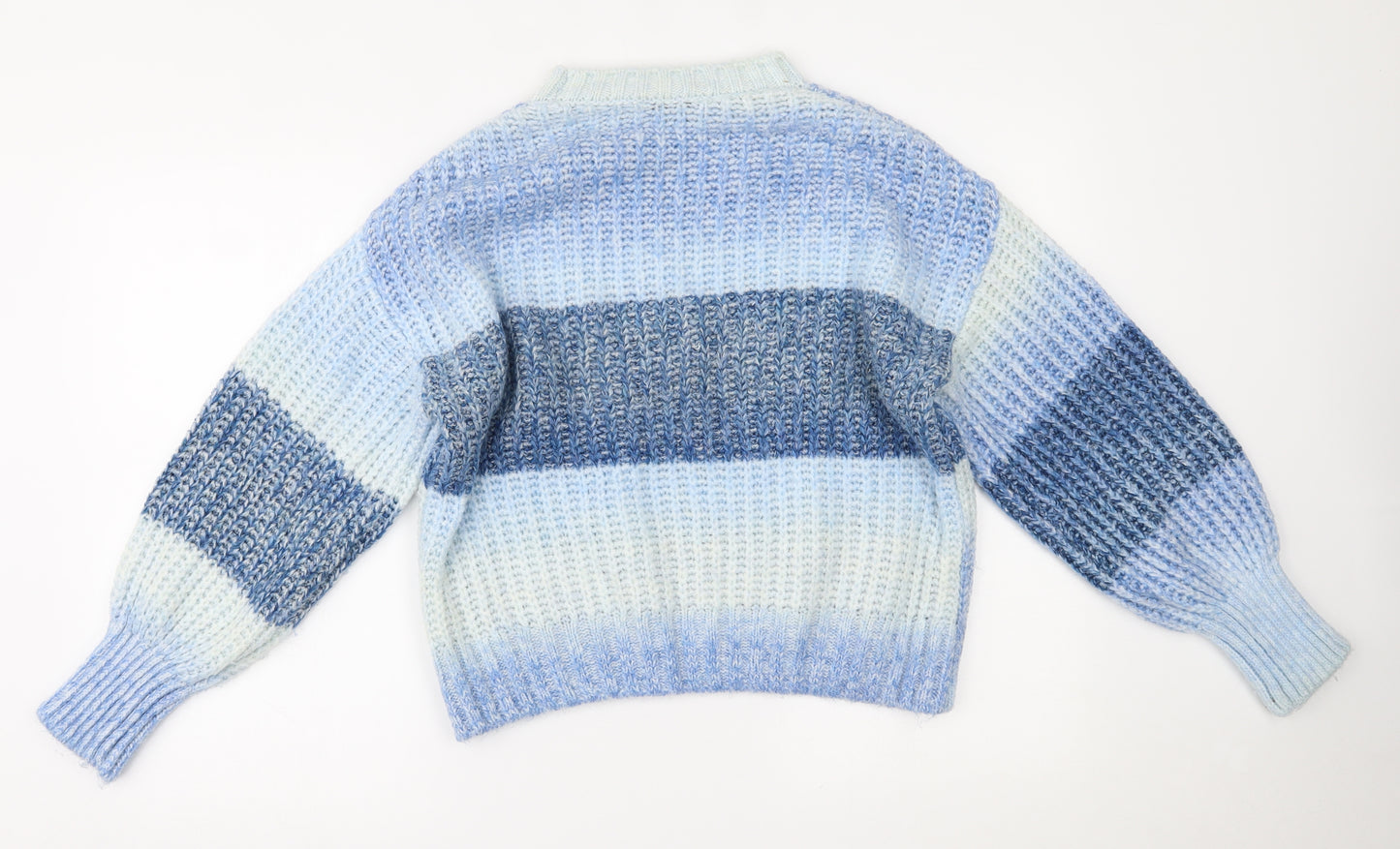 George Womens Blue Striped  Pullover Jumper Size M