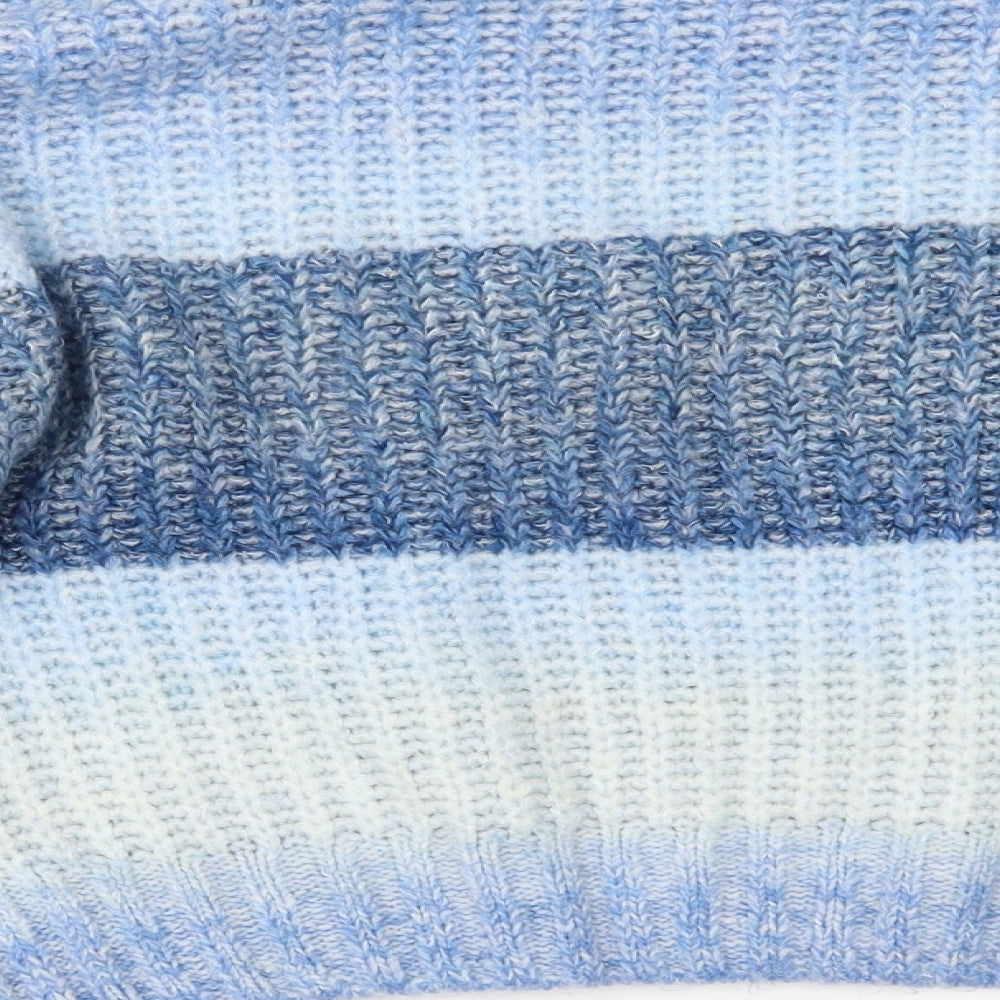 George Womens Blue Striped  Pullover Jumper Size M
