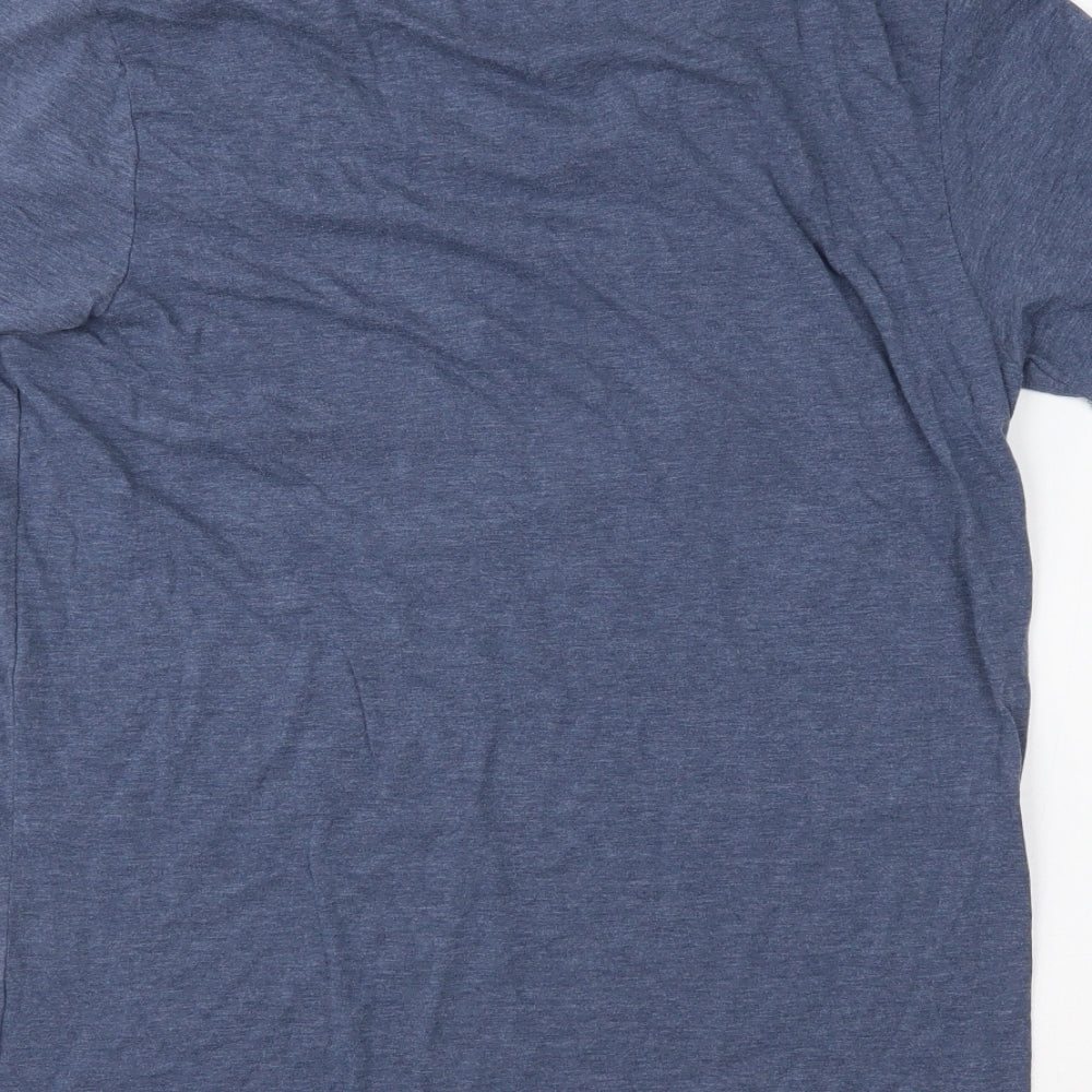 River Island Mens Blue    T-Shirt Size M
