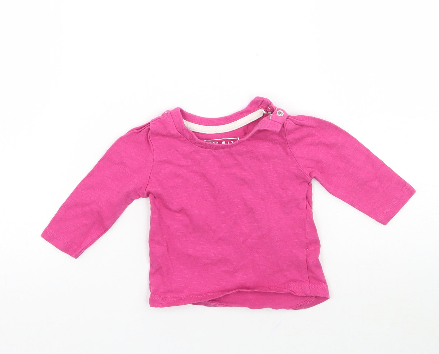 Primark Girls Pink   Basic T-Shirt Size 0-3 Months