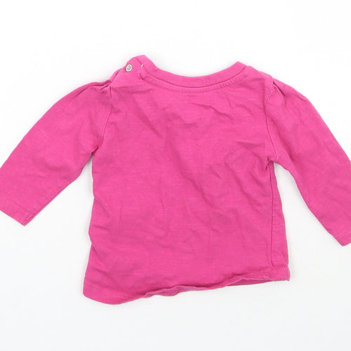 Primark Girls Pink   Basic T-Shirt Size 0-3 Months