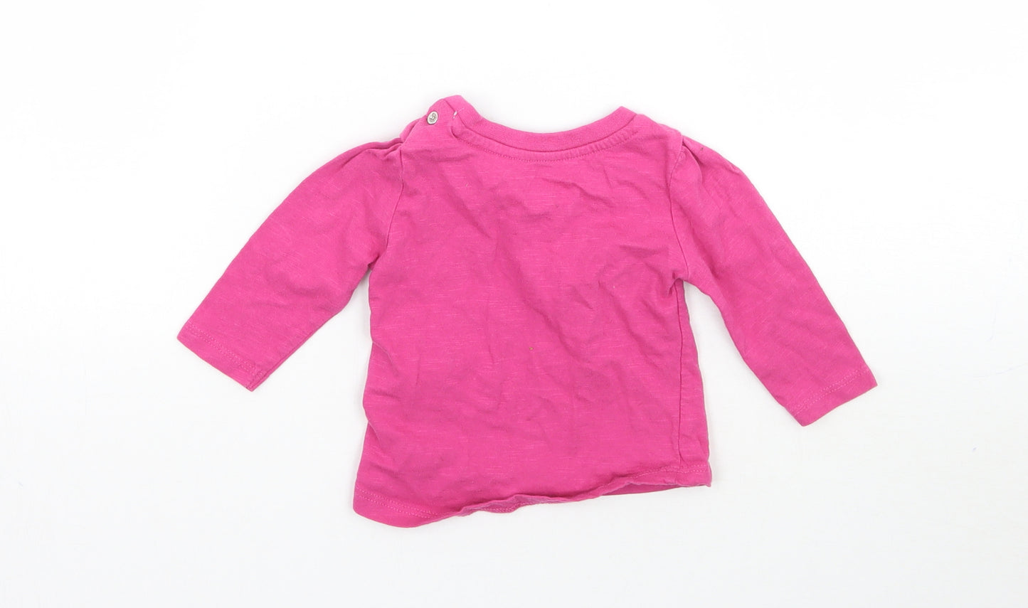 Primark Girls Pink   Basic T-Shirt Size 0-3 Months