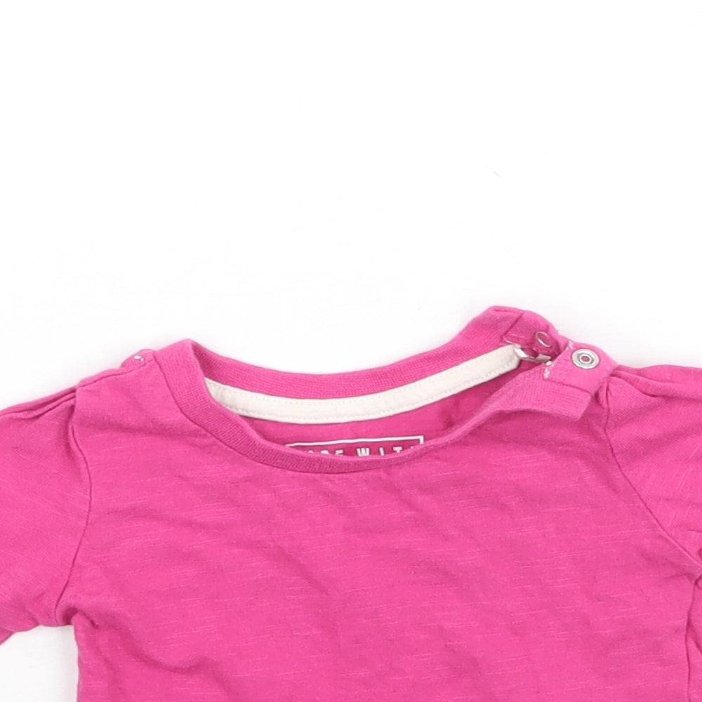 Primark Girls Pink   Basic T-Shirt Size 0-3 Months