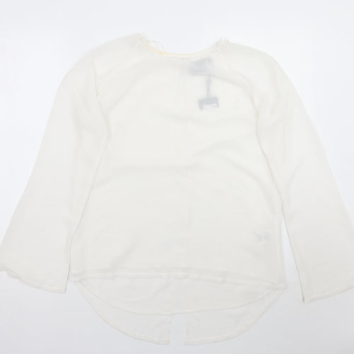 Byoung Womens White   Basic Blouse Size 10