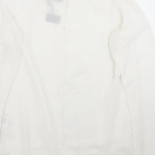 Byoung Womens White   Basic Blouse Size 10