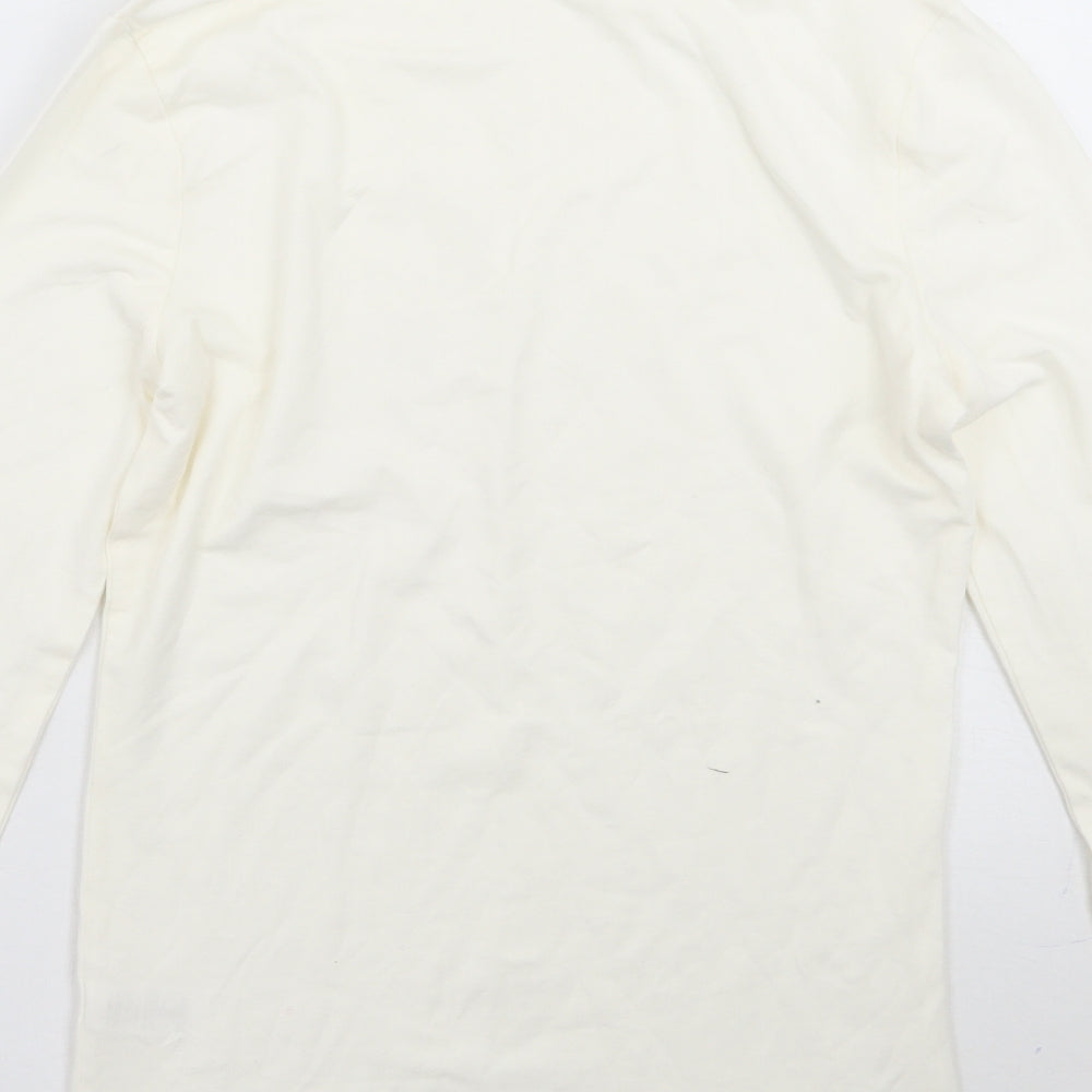 TU Womens Ivory   Basic T-Shirt Size 8