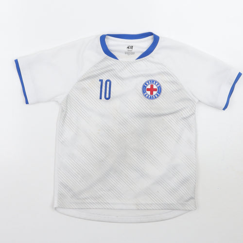 H&M Boys Grey   Basic T-Shirt Size 5 Years  - England
