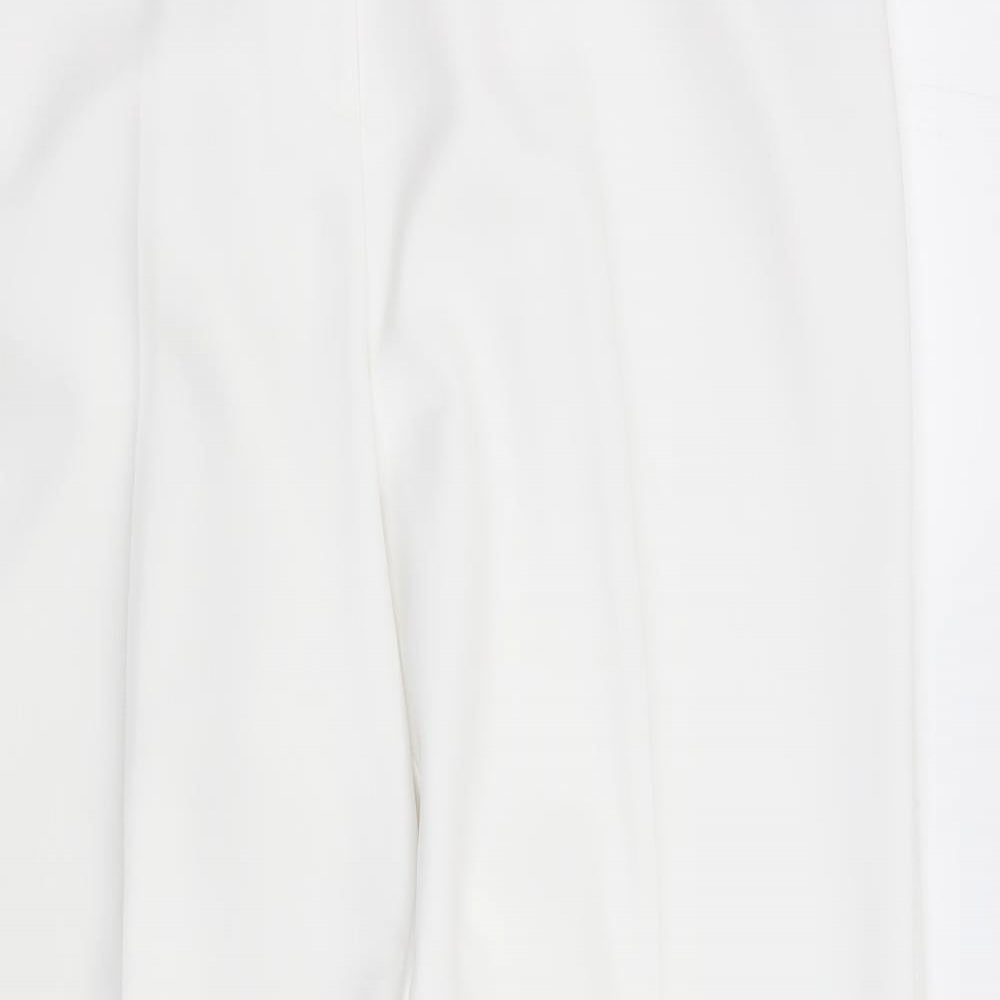 For Women Womens White   Trousers  Size 16 L31.5 in
