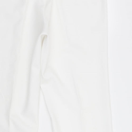 For Women Womens White   Trousers  Size 16 L31.5 in