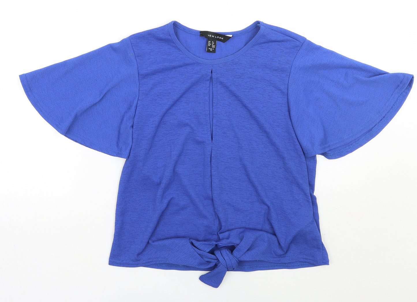 Newlook Womens Blue   Cropped T-Shirt Size 8
