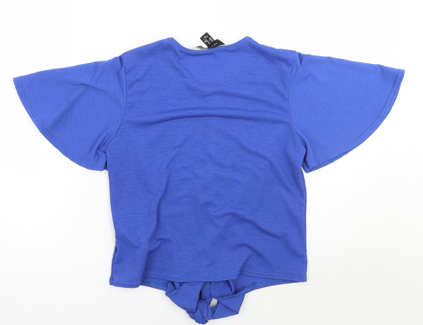 Newlook Womens Blue   Cropped T-Shirt Size 8