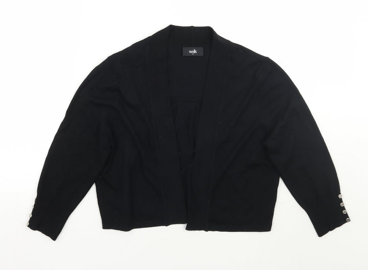 Wallis Womens Black   Cardigan Jumper Size M
