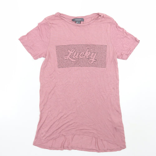 Primark Womens Pink   Basic T-Shirt Size 8