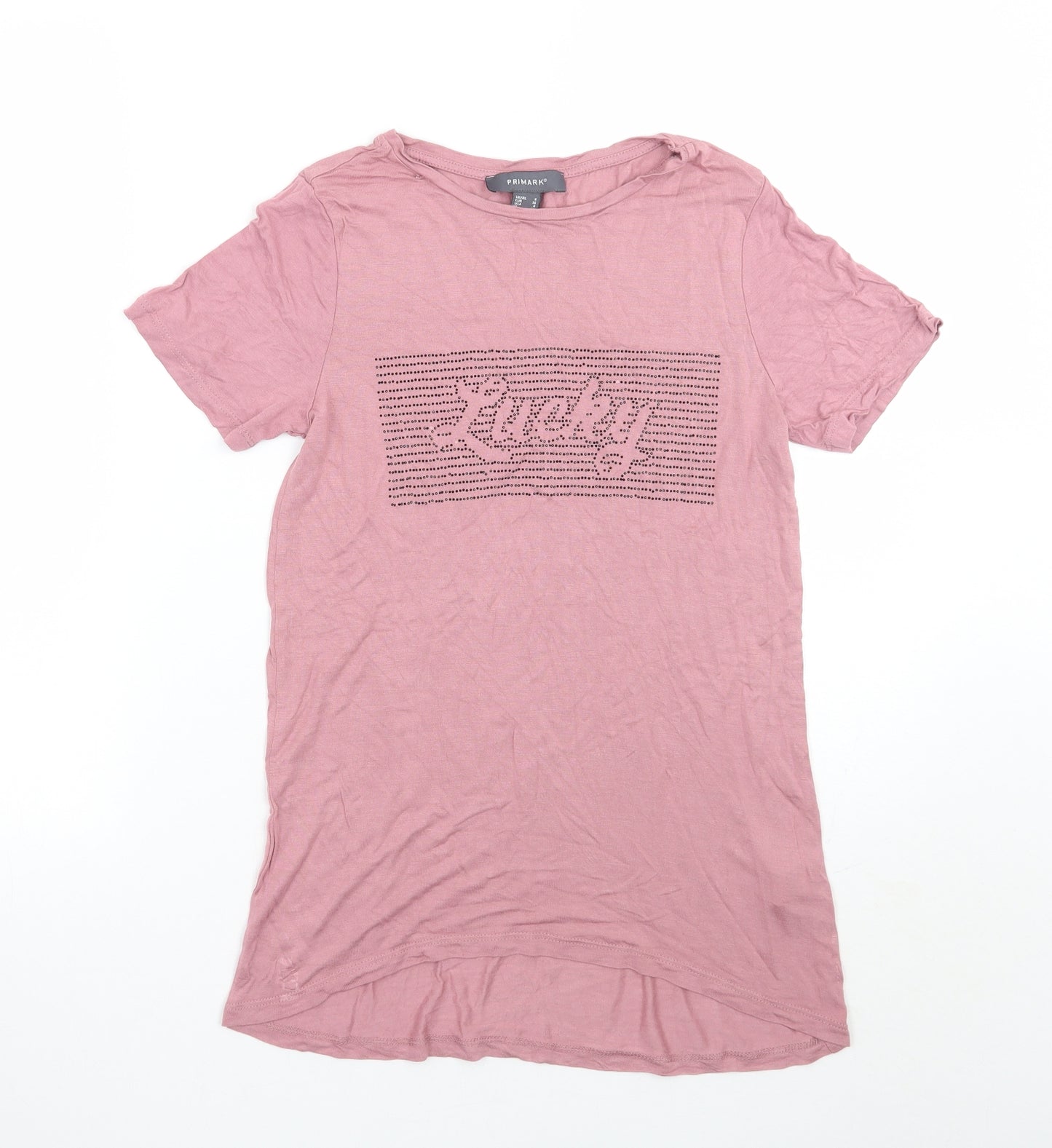 Primark Womens Pink   Basic T-Shirt Size 8