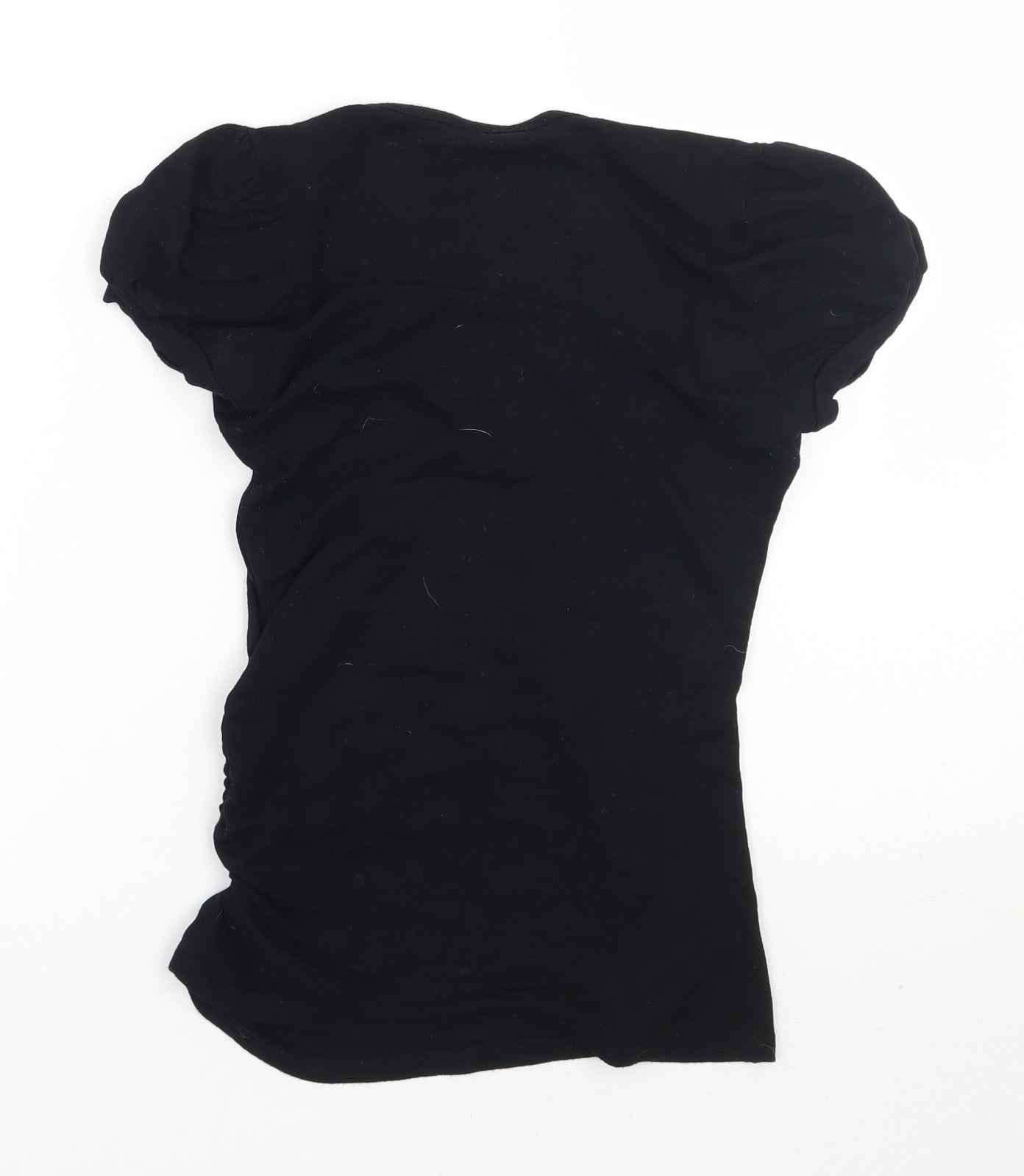 Mix Womens Black   Basic T-Shirt Size 8