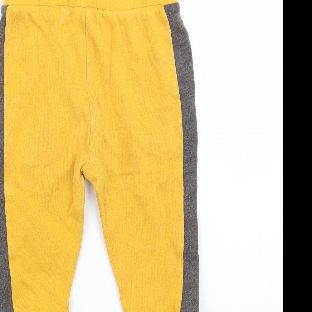 NEXT Boys Yellow   Sweatpants Trousers Size 9-12 Months