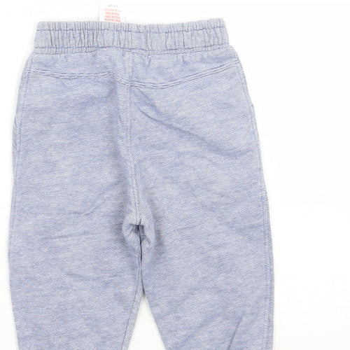 F&F Boys Blue Striped  Sweatpants Trousers Size 6-9 Months