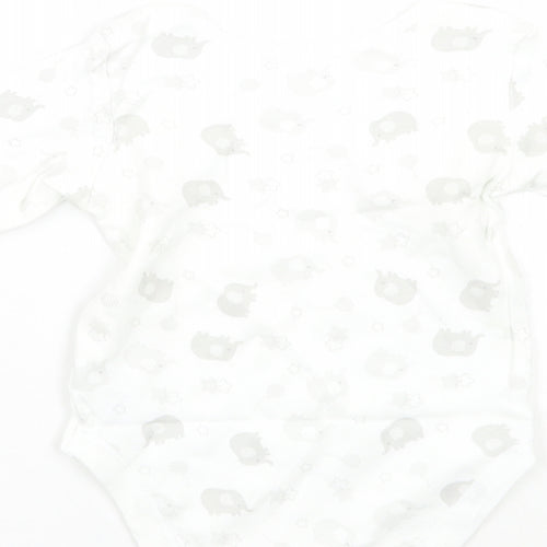 Nutmeg Baby White Geometric  Babygrow One-Piece Size 6-9 Months