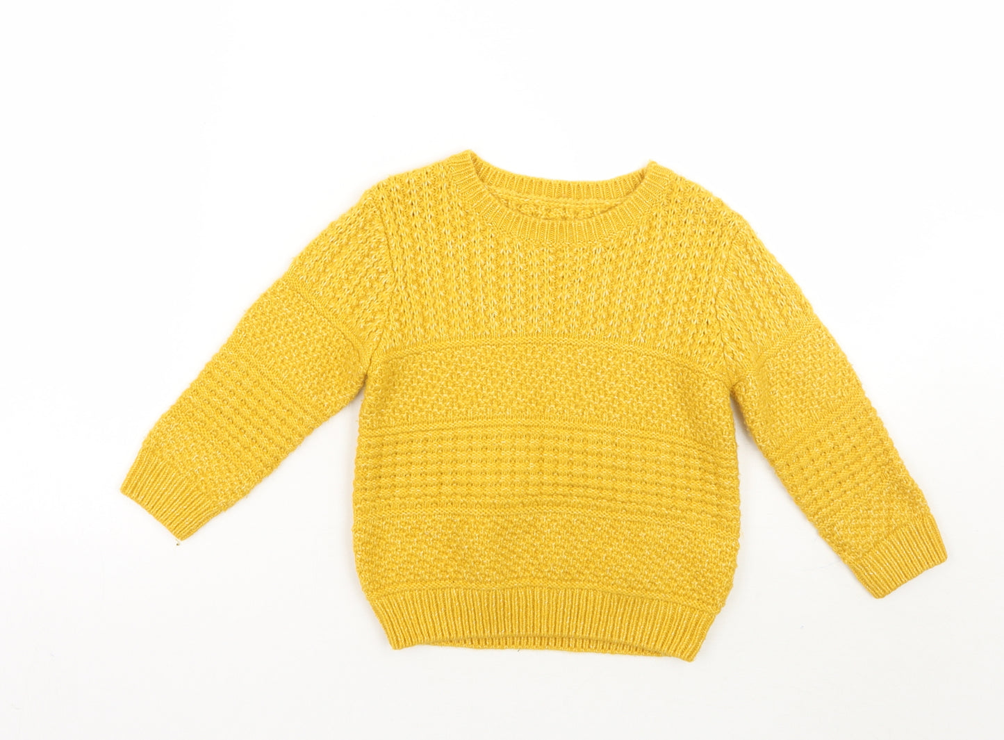 Matalan Girls Yellow   Pullover Jumper Size 18-24 Months