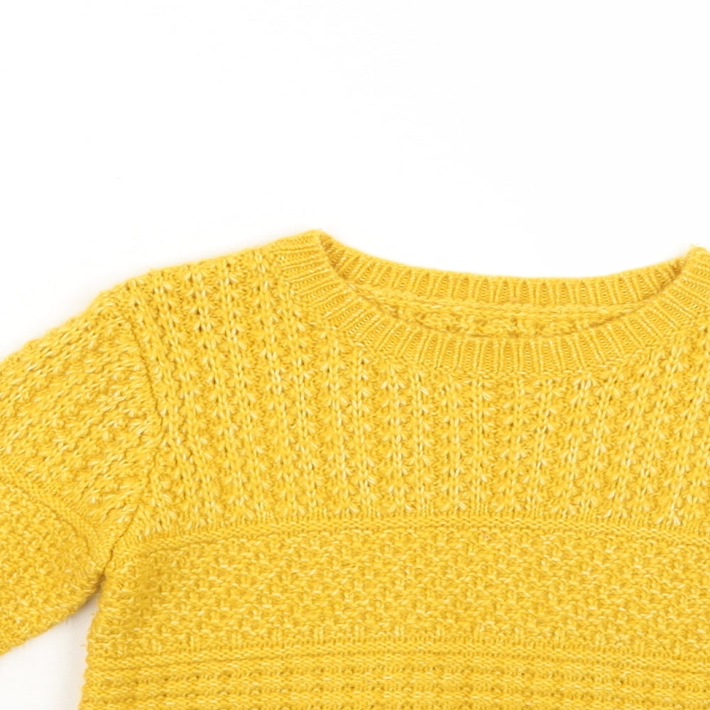 Matalan Girls Yellow   Pullover Jumper Size 18-24 Months