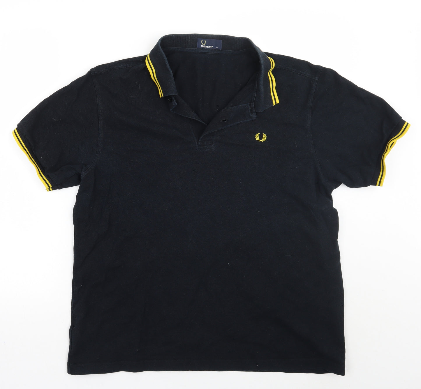 Fred Perry Mens Black    Polo Size XL