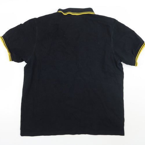 Fred Perry Mens Black    Polo Size XL