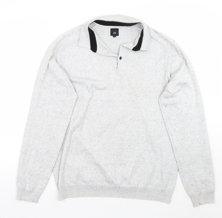 River Island Mens Grey   Pullover Jumper Size M