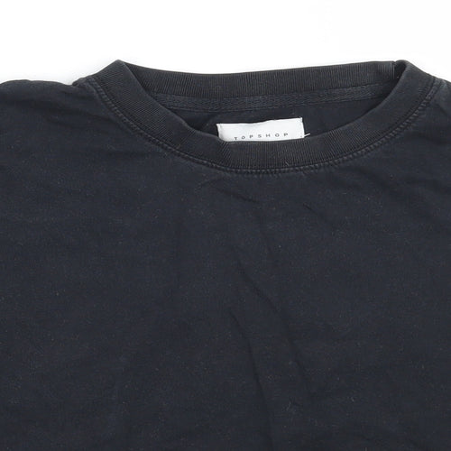 Topshop Womens Grey   Basic T-Shirt Size XS
