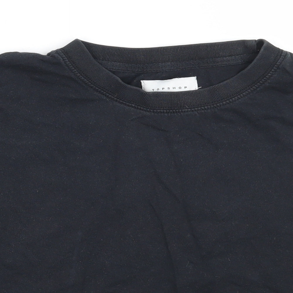 Topshop Womens Grey   Basic T-Shirt Size XS