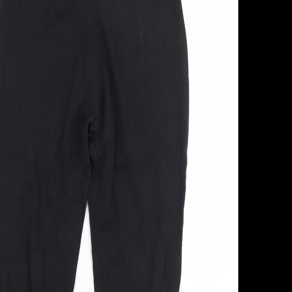Warehouse Womens Black   Capri Leggings Size 12 L26 in