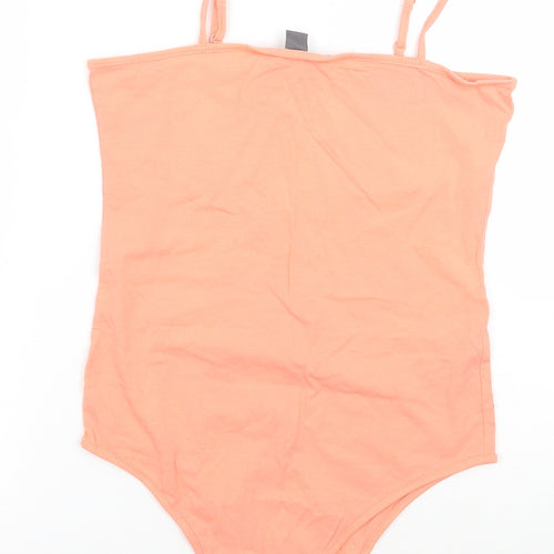 Primark Womens Orange   Bodysuit One-Piece Size 10