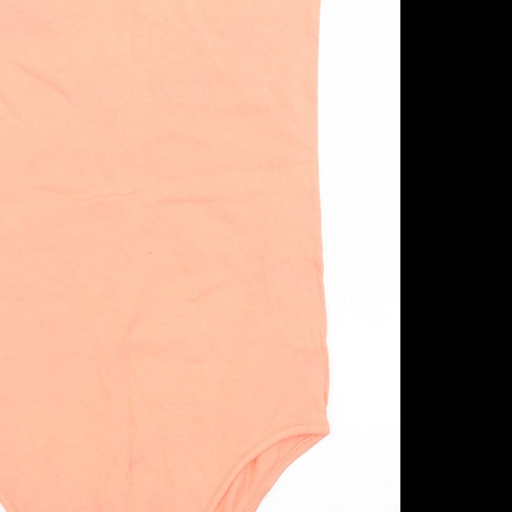Primark Womens Orange   Bodysuit One-Piece Size 10