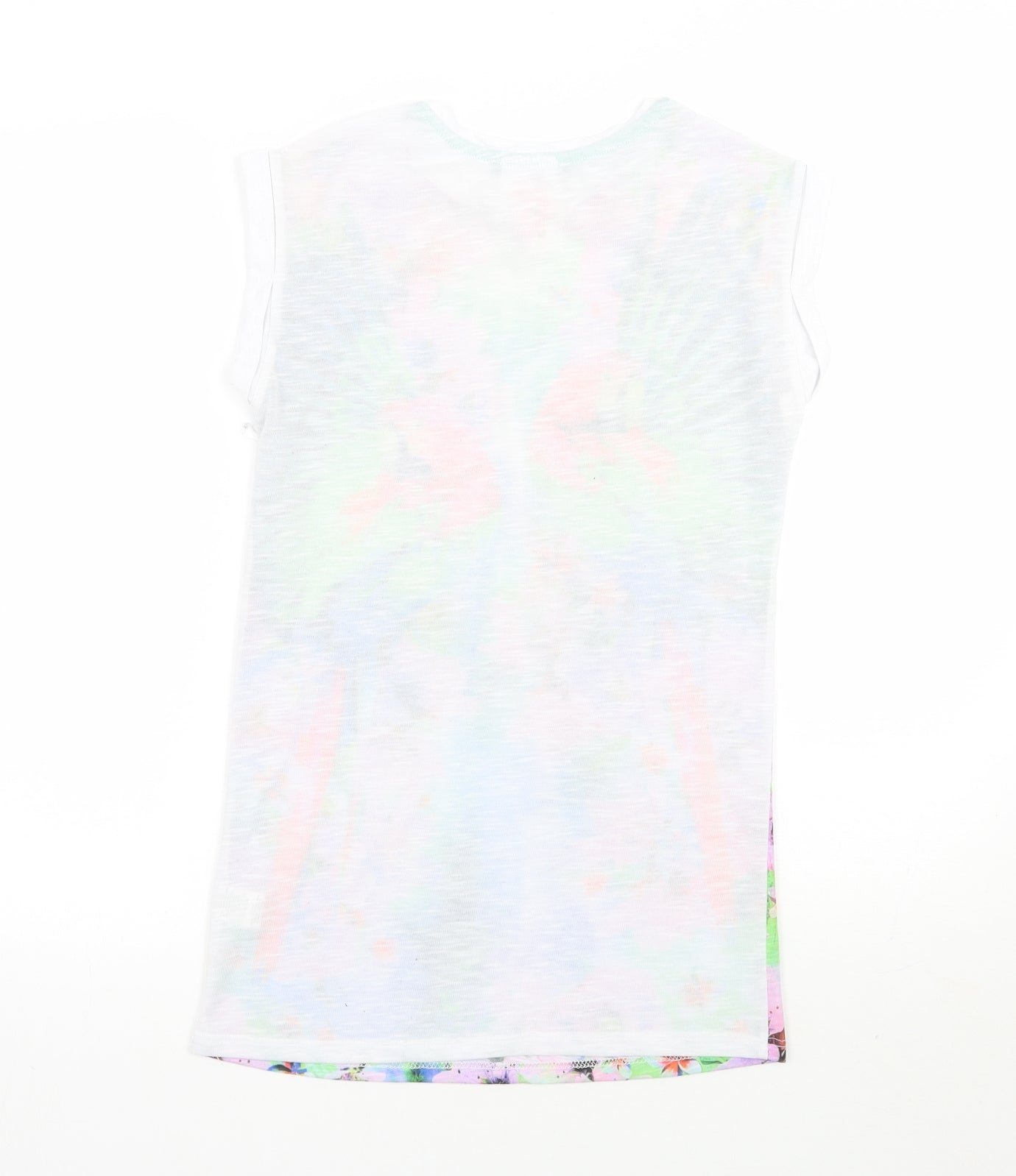 Primark Womens Green Floral  Basic T-Shirt Size 6