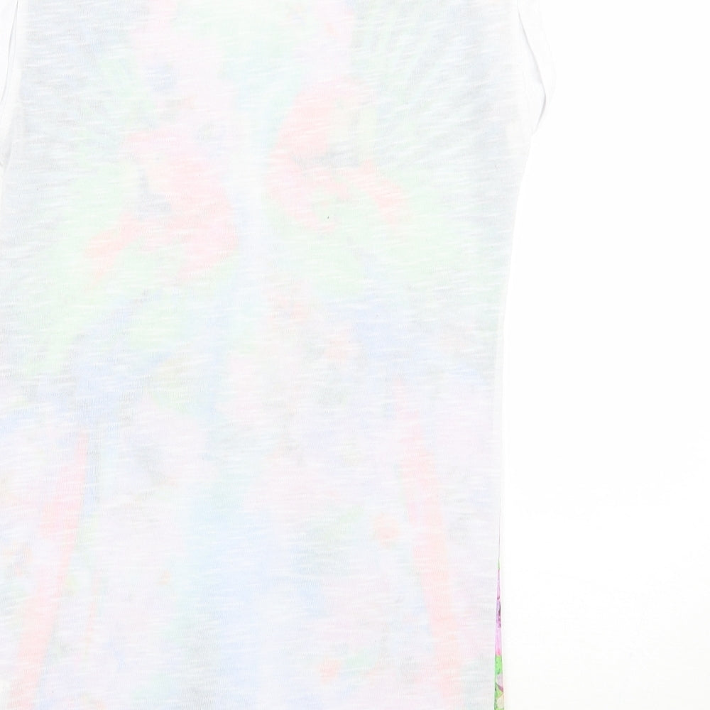 Primark Womens Green Floral  Basic T-Shirt Size 6