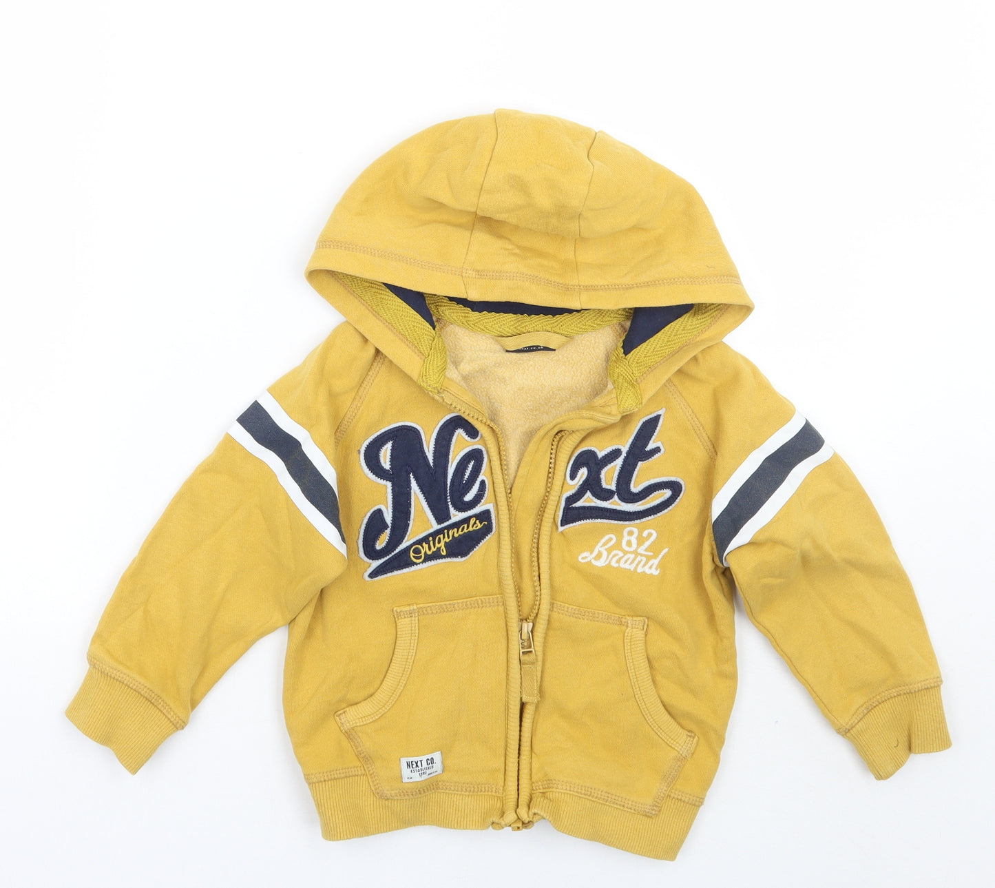 NEXT Boys Yellow   Jacket Coat Size 2-3 Years