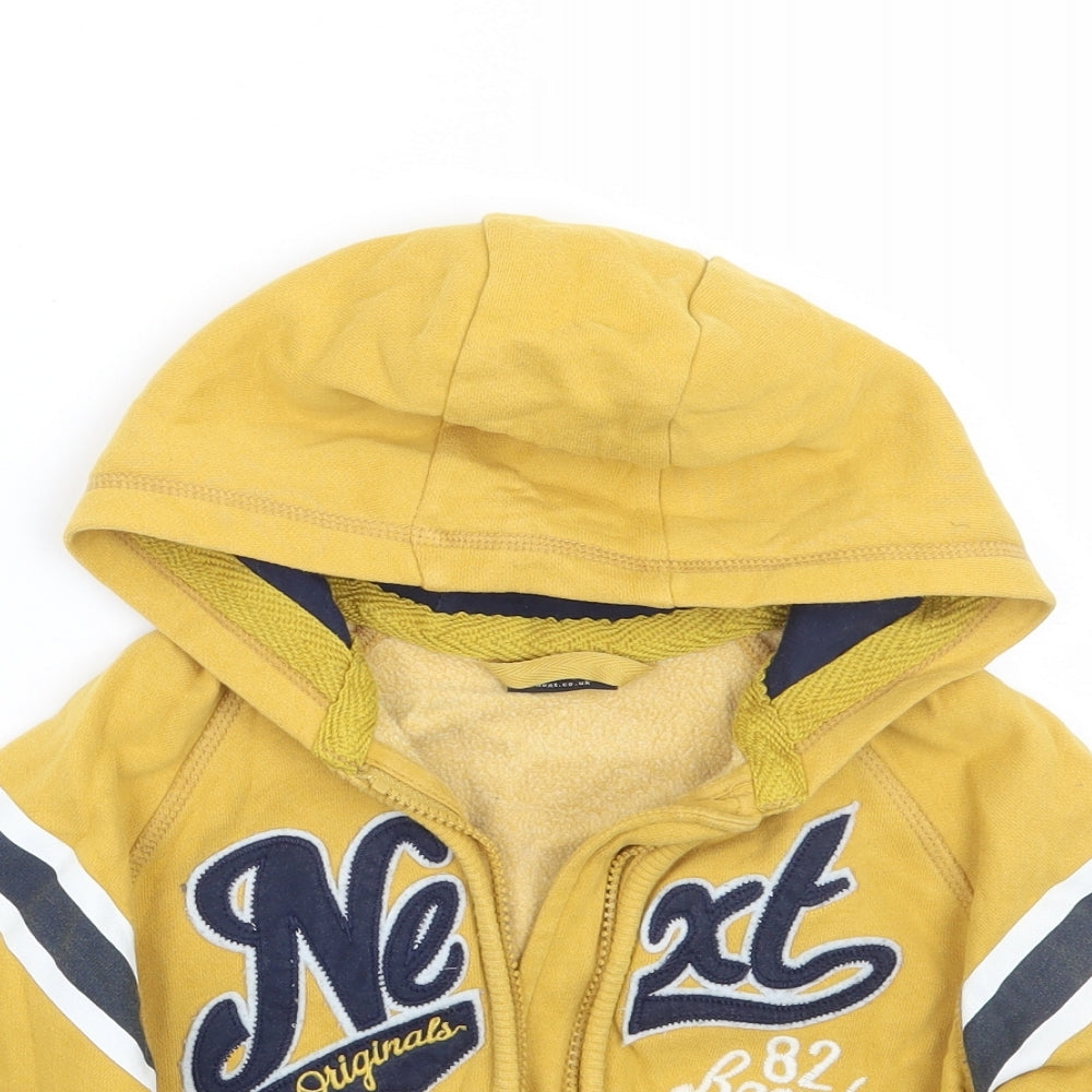 NEXT Boys Yellow   Jacket Coat Size 2-3 Years