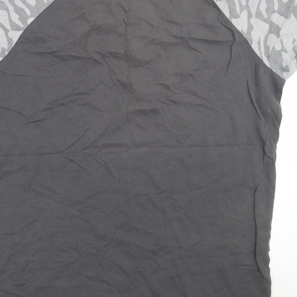 McKenzie Mens Grey Camouflage   T-Shirt Size M