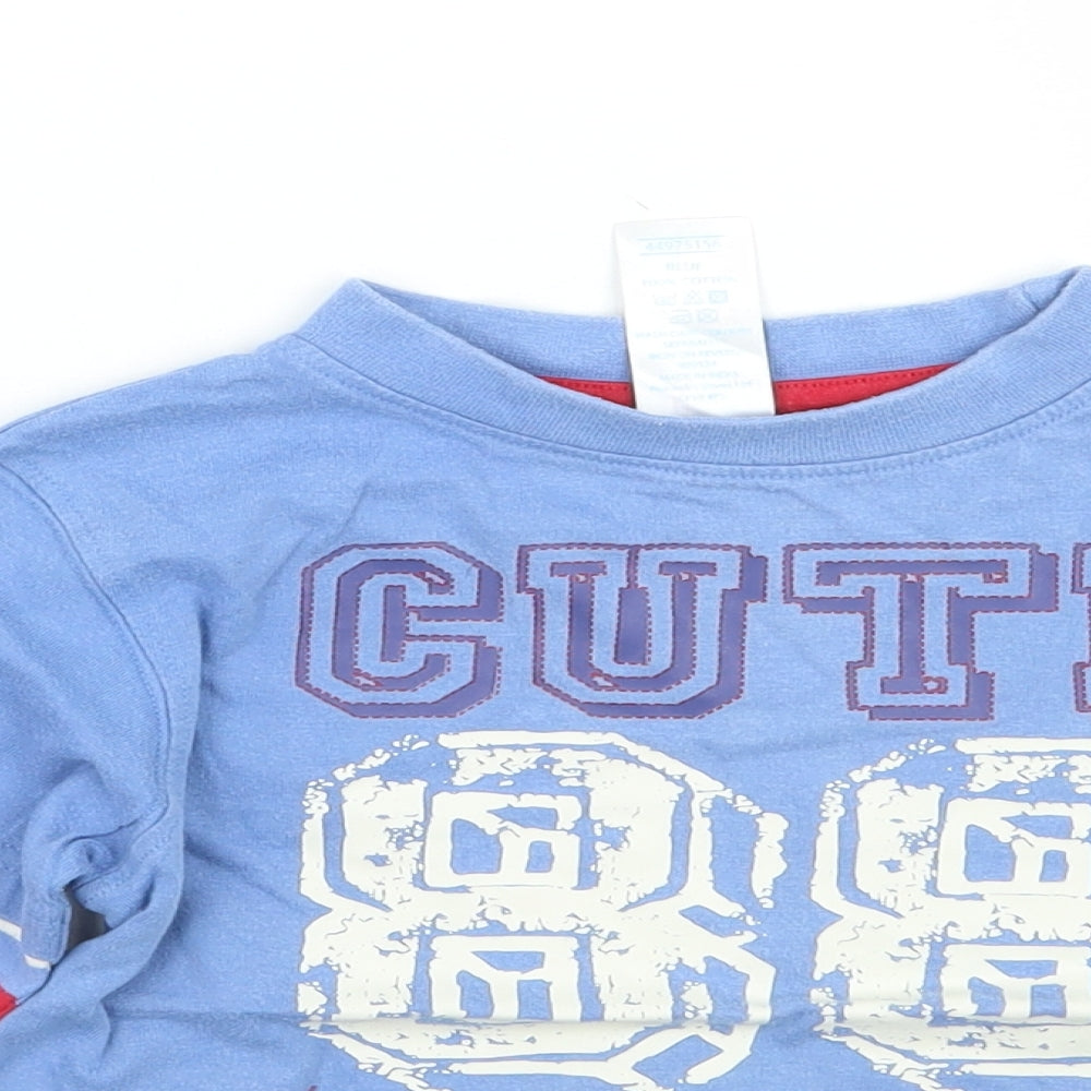 urban rascals Boys Blue Striped  Basic T-Shirt Size 2-3 Years