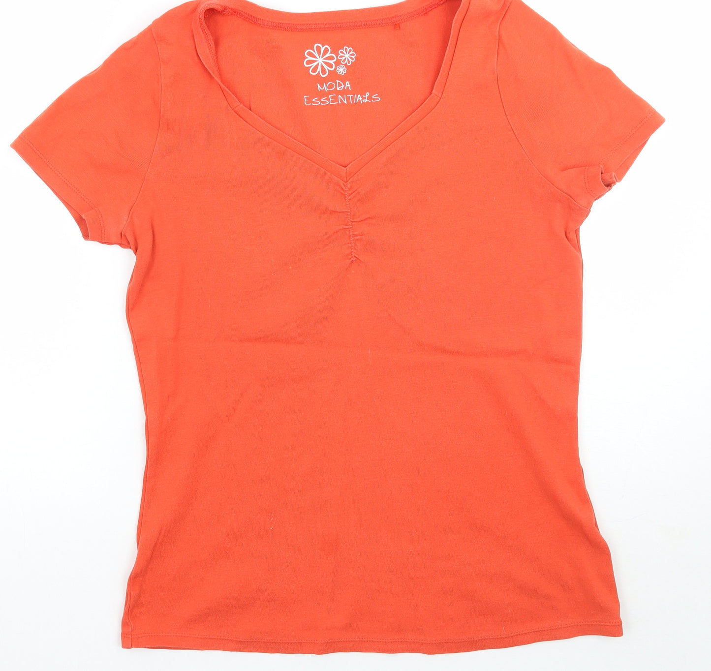 George Womens Orange   Basic T-Shirt Size 14