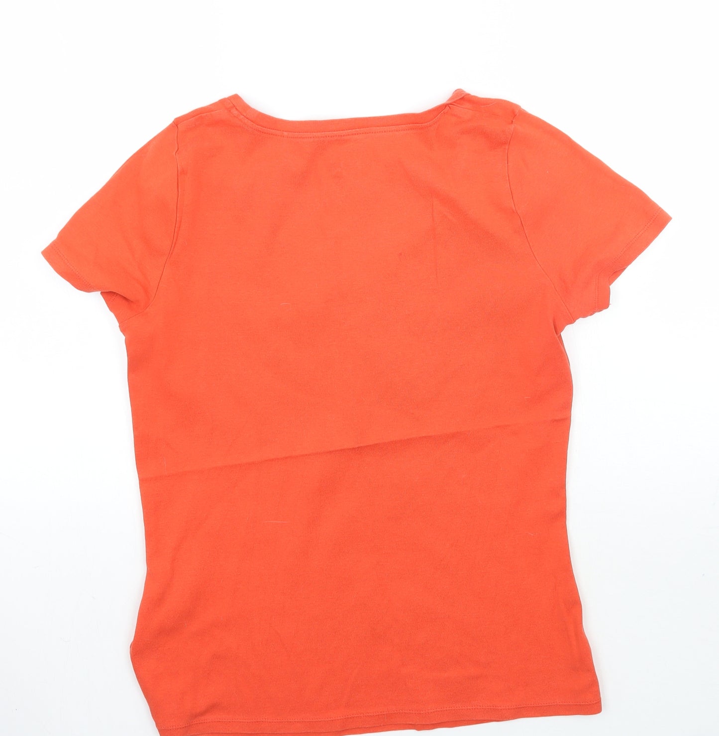 George Womens Orange   Basic T-Shirt Size 14