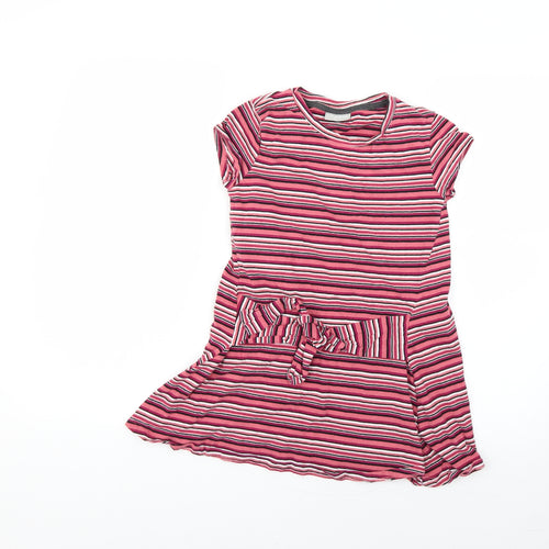 Matalan Girls Multicoloured Striped  Basic T-Shirt Size 9 Years