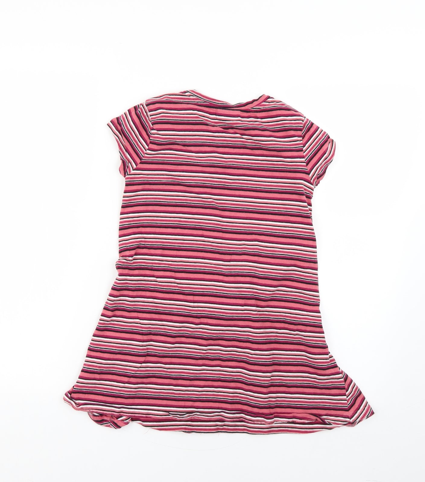 Matalan Girls Multicoloured Striped  Basic T-Shirt Size 9 Years