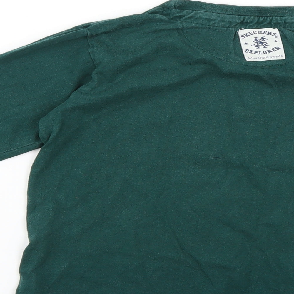 Skechers Boys Green   Basic T-Shirt Size 6-7 Years