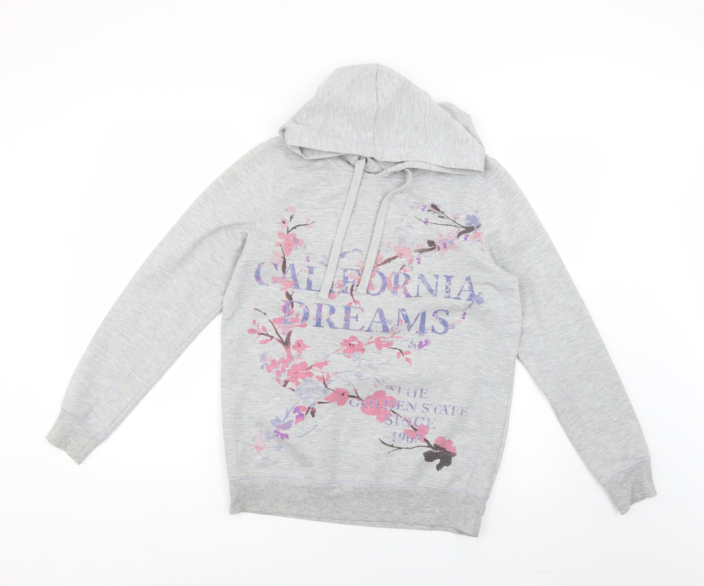 F&F Womens Grey Geometric  Pullover Hoodie Size 12