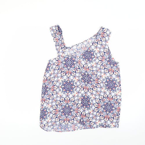 TU Womens Multicoloured Floral  Basic Blouse Size 10