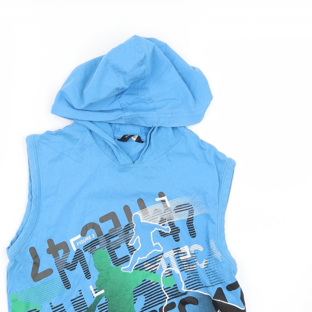 georg Boys Blue   Pullover Hoodie Size 11-12 Years