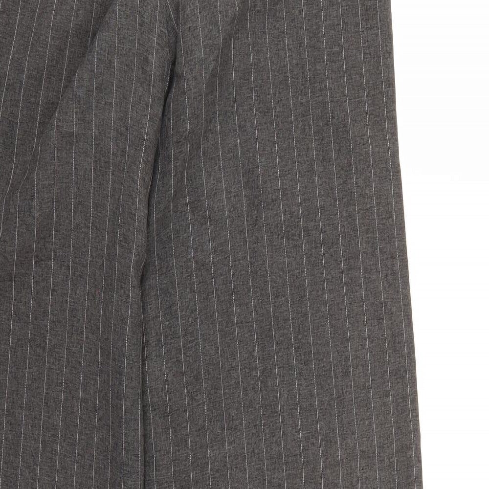 Preworn Womens Brown Striped  Trousers  Size 14 L30 in